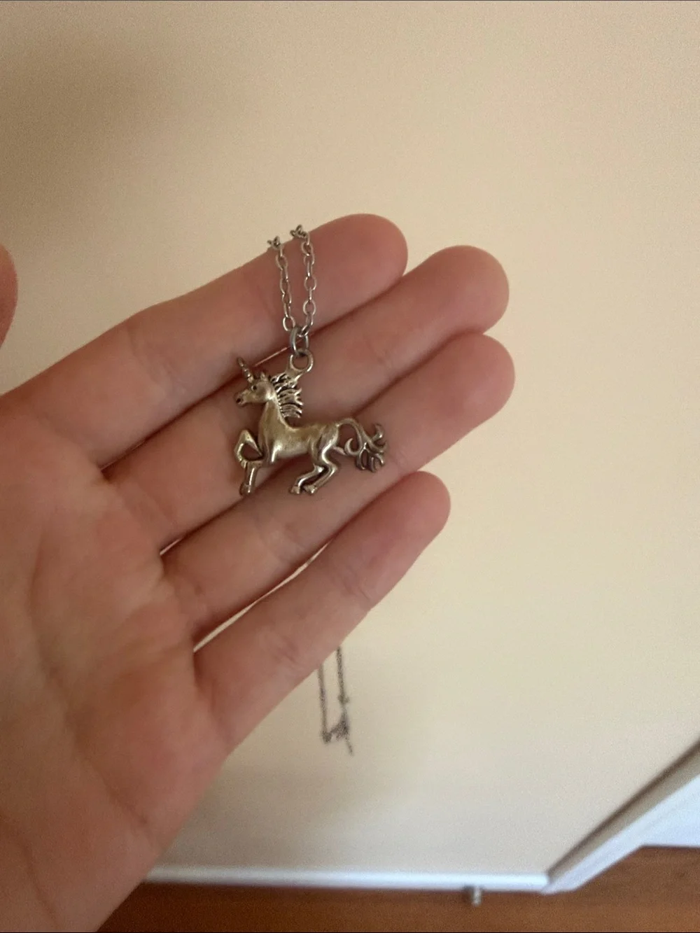 Silver Unicorn Necklace for Kids